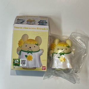 Sanrio authentic import PomPomPurin Figure with Flower Accent